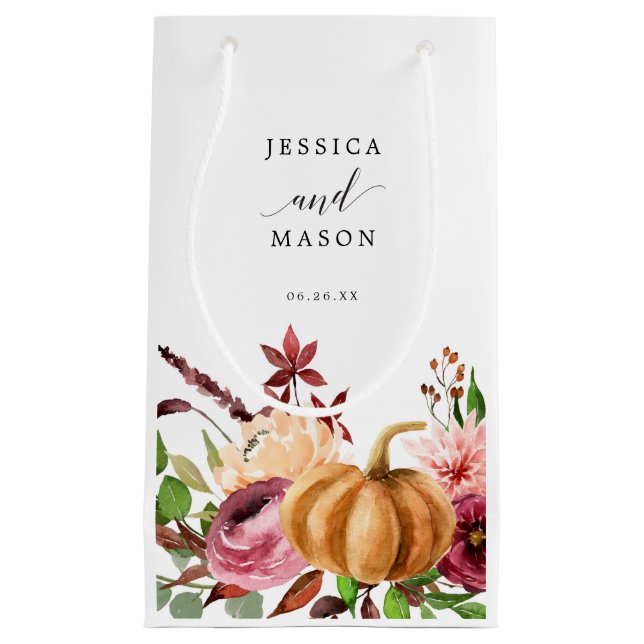 Petit Sac Cadeau Autumn Bliss Hotel Mariage Cadeau (Devant)