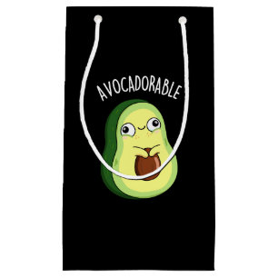 Petit Sac Cadeau Avoc adorable Funny Avocado Pun Dark BG