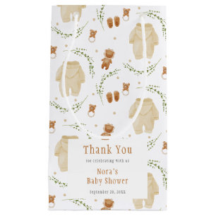 Petit Sac Cadeau Baby shower Motif Boho neutre pour les femmes