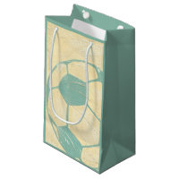 Ballon de football bleu en pastel par Chariklia