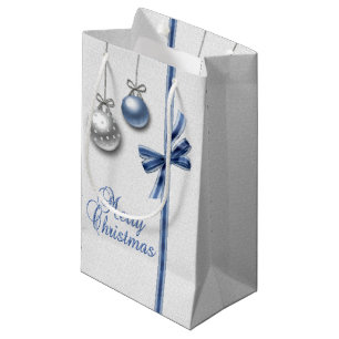 Petit Sac Cadeau Ballons de Noël brillants et élégants