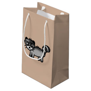 Petit Sac Cadeau bande dessinée adorable d'animal de raton laveur