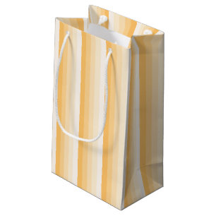 Petit Sac Cadeau Bandes d'ombre jaune