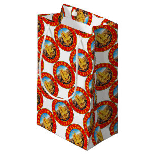 Petit Sac Cadeau Barcelone, Spain, circle, red