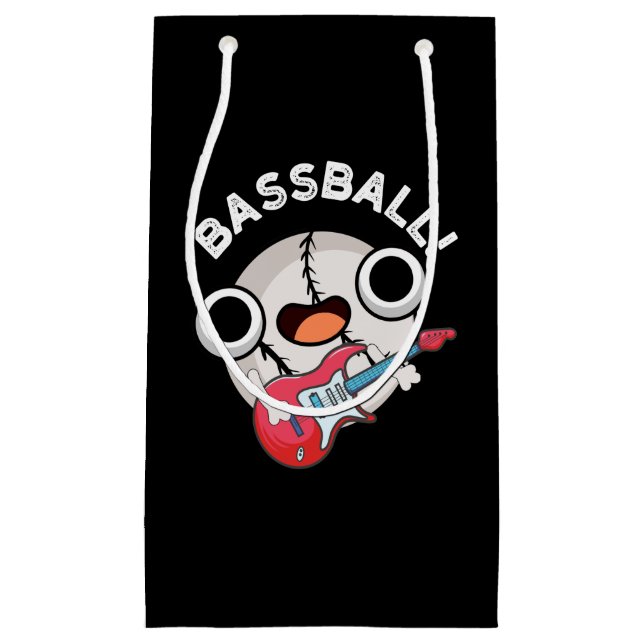 Petit Sac Cadeau Basse-ball drôle Baseball basse jeu de basse Dark  (Devant)