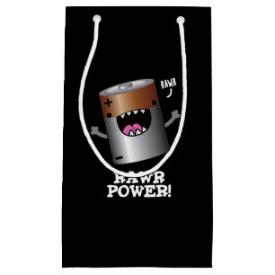 Petit Sac Cadeau Batterie Rawy Power Funny Pun Dark BG
