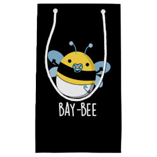 Petit Sac Cadeau Bay Bee Funny Baby Bee Pun d'abeille foncé BG