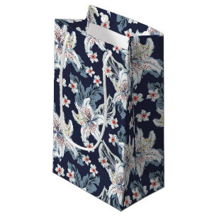 Petit Sac Cadeau Beau motif à fleurs élégant