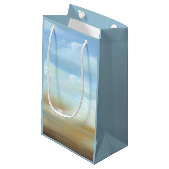 Petit Sac Cadeau Beau paysage avec nuages fluides (Devant Angle)