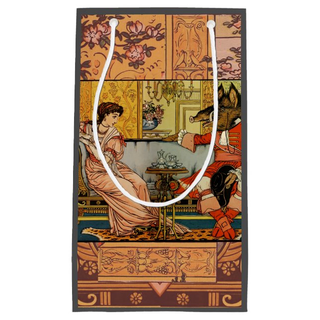 Petit Sac Cadeau Beauté Beast Classic Fairy Tale Caractères (Devant)