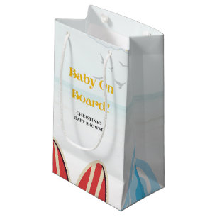 Petit Sac Cadeau Bébé à bord du baby shower de plage merci