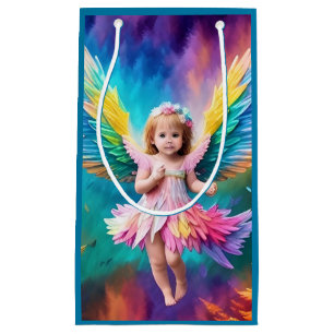 Petit Sac Cadeau Bébé Bébé Ange ailes Art-38424