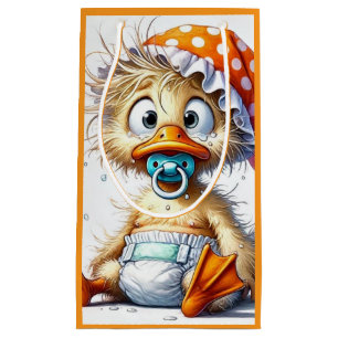 Petit Sac Cadeau Bébé canard, nouveau bébé