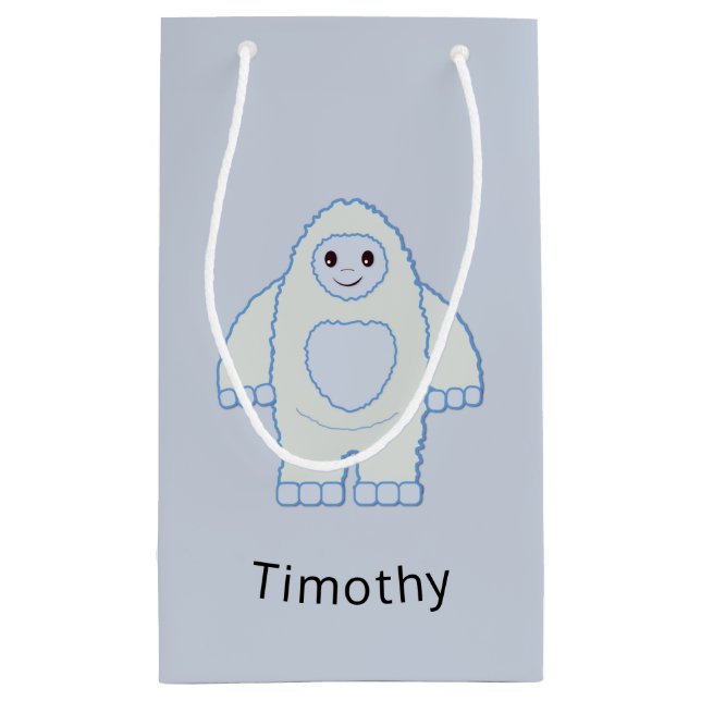 Petit Sac Cadeau Bébé mignon Yeti (Dos)