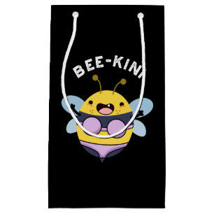 Petit Sac Cadeau Bee-kini Funny Bee Puns Dark BG