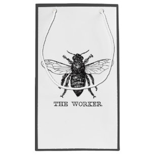Petit Sac Cadeau Bee Worker Honey Black Bumblebee