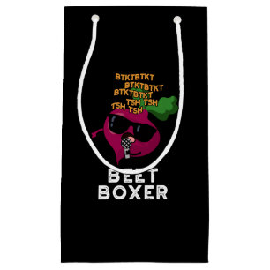 Petit Sac Cadeau Beet Boxer Funny Beet Pun Dark BG