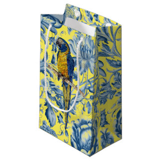 Petit Sac Cadeau Belle Macaw Peinte à la main en voie de disparitio