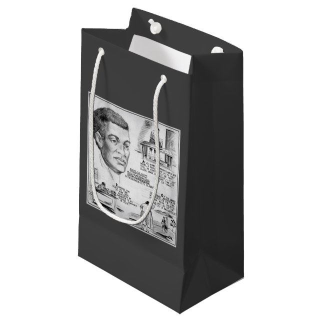 Petit Sac Cadeau Benjamin Banneker : Black Scientist & Revolutionar (Devant Angle)