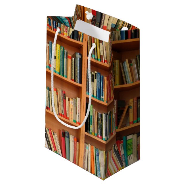Petit Sac Cadeau Bibliothèque Livres Librairie Vêtements de livres  (Devant Angle)
