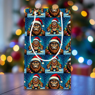 Petit Sac Cadeau Bigfoot Sasquatch Noël drôle