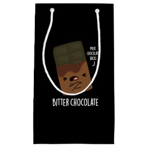 Petit Sac Cadeau Bitter Chocolat Funny Candy Pun Dark BG