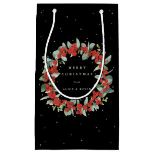 Petit Sac Cadeau Black Red Berry+Eucalyptus Noël/Fête