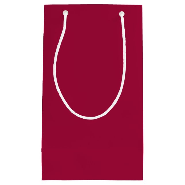 Petit Sac Cadeau Blanc Créez votre propre - Rouge cerisier (Devant)