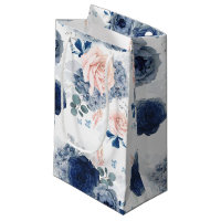 Bleu et Fleurs rose pâle et doux élégant