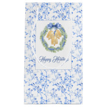 Blue Bow Watercolor Wreath Grandmillenial