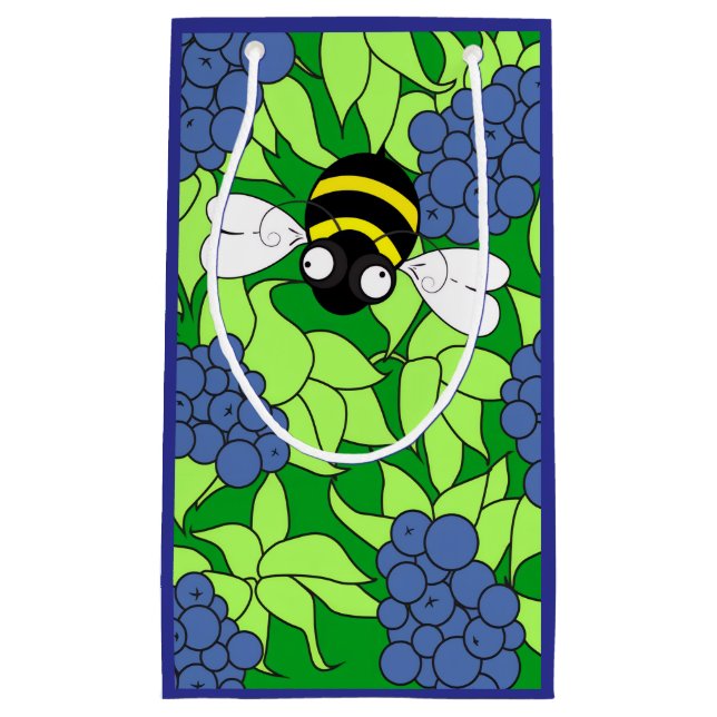 Petit sac cadeau Blueberry (Devant)