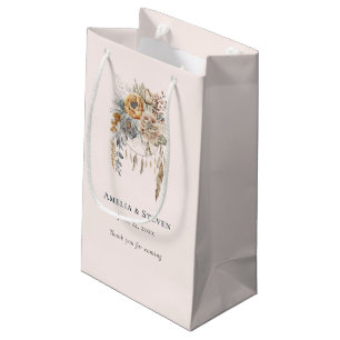 Petit Sac Cadeau Boho Flowers and Dreamcatcher - Mariage