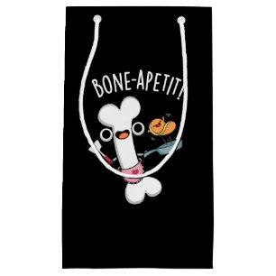 Petit Sac Cadeau Bone Apetit Funny Cuisine Pun Dark BG