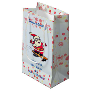 Petit Sac Cadeau Bonnes Fêtes Père Noël