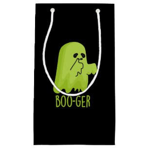 Petit Sac Cadeau Boo-ger Funny Halloween Booger Ghost Pun Dark BG