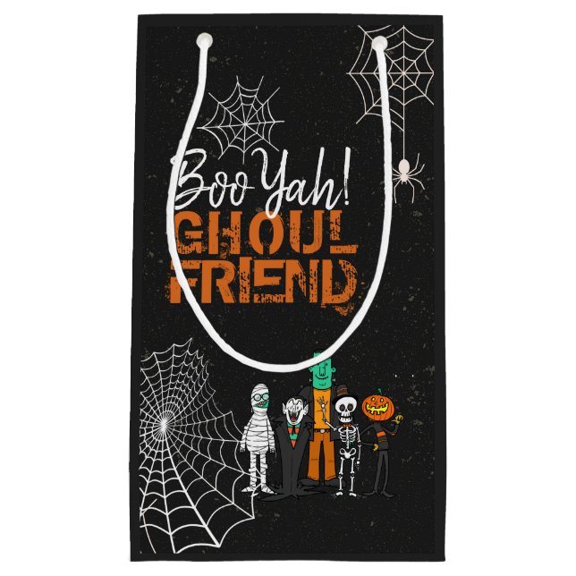 Petit Sac Cadeau Boo Yah Ghoul Ami Halloween Monsters ID684 (Devant)