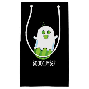 Petit Sac Cadeau Booocumber Funny Ghost Cucumber Pun Dark BG