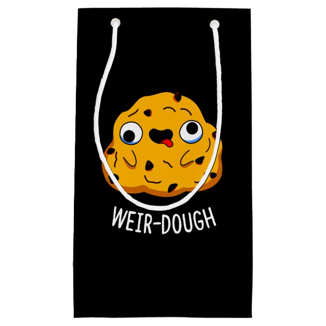 Petit Sac Cadeau Boulangerie Douteuse Baking Dough Pun Dark BG (Devant)