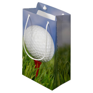 Petit Sac Cadeau Boule de golf sur tee