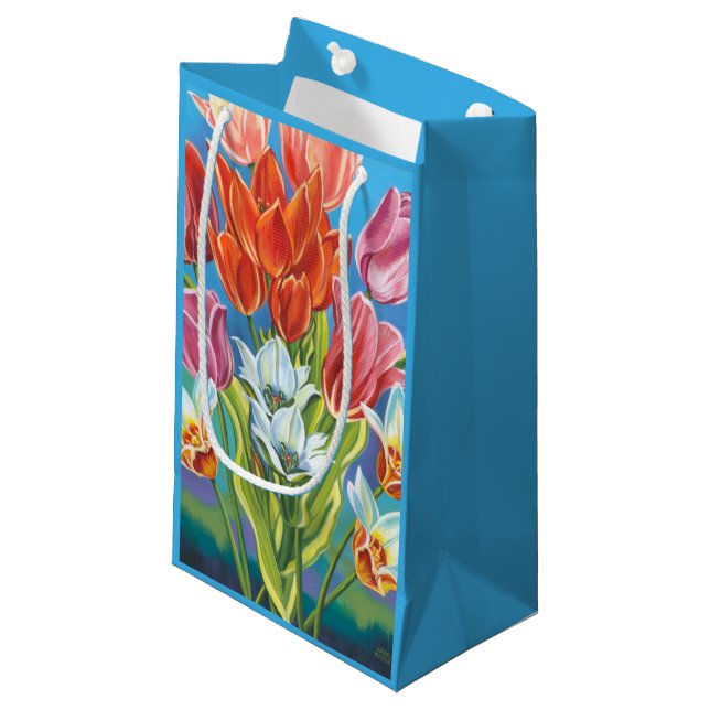 Petit Sac Cadeau Bouquet à la frontière III (Devant Angle)