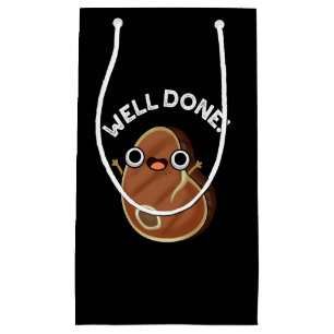 Petit Sac Cadeau Bravo Funny Steak Pun Dark BG