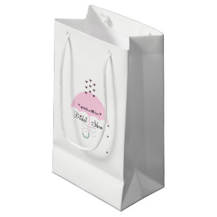 Petit Sac Cadeau BRIDE & CO Sprinkle Love Pink & White ShowParty