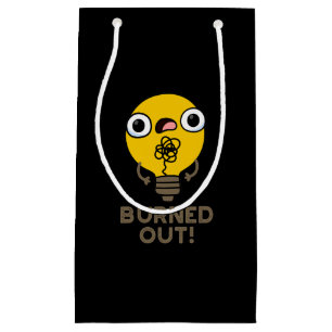 Petit Sac Cadeau Brûlé Funny Bulb Pun Dark BG