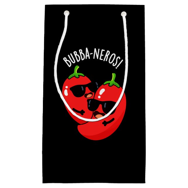 Petit Sac Cadeau Bubba-neros Funny Habanero Pun Dark BG (Devant)