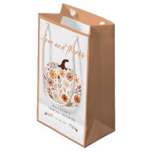 Cadeau de mariage floral d'automne Citrouille