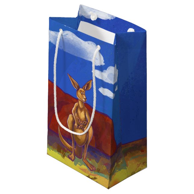 Petit Sac Cadeau Cadeaux et accessoires de kangourou (Devant Angle)