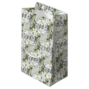 Petit Sac Cadeau Cadre botanique moderne en feuille d'or