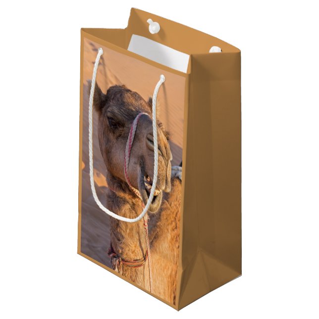 Petit Sac Cadeau Camel amusant (Devant Angle)