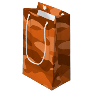 Petit Sac Cadeau Camo Monocolor Espagnol Orange