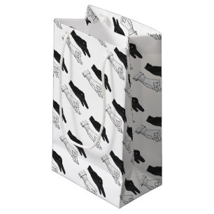 Petit Sac Cadeau Canard Silhouette main
